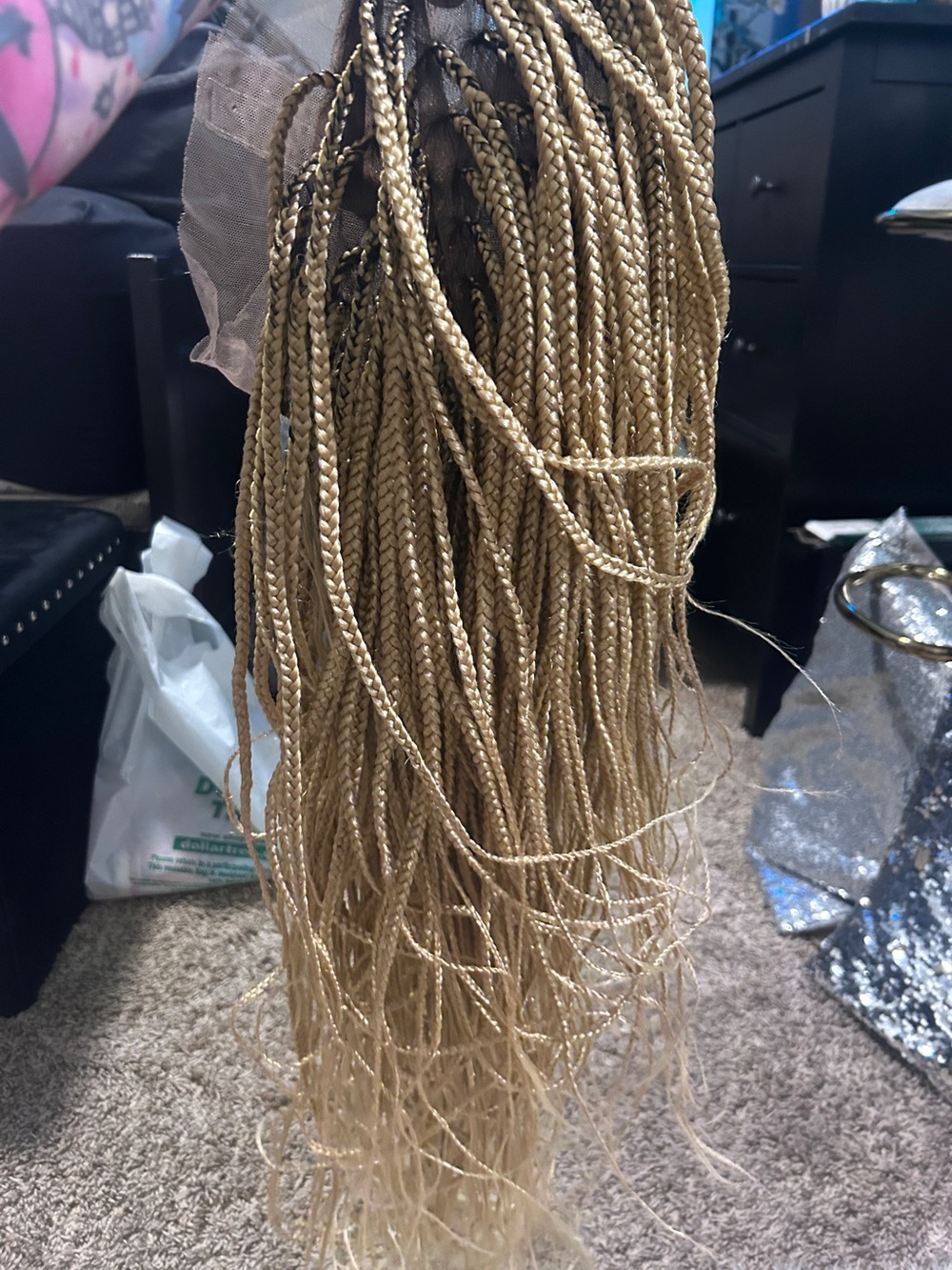 25 inch braid lace wig